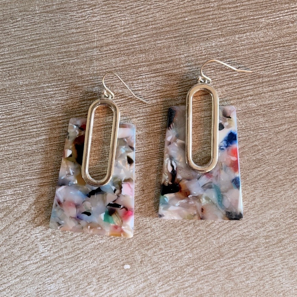 Acrylic Statement Earrings